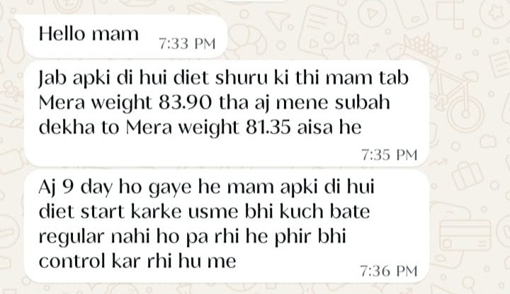 Real weight loss review from GharParSlim client
