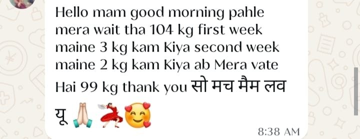 Real weight loss review from GharParSlim client