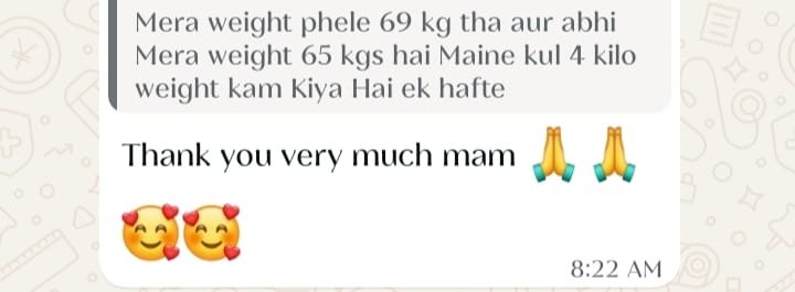 Real weight loss review from GharParSlim client