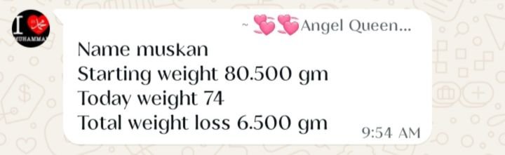 Real customer weight loss review from GharParSlim