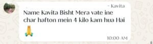 Real customer weight loss review from GharParSlim