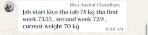 Real customer weight loss review from GharParSlim