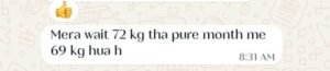 Real customer weight loss review from GharParSlim