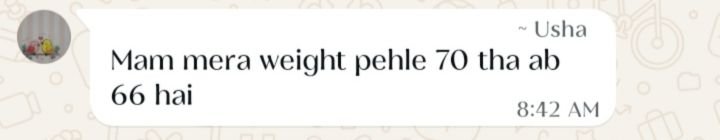 Real customer weight loss review from GharParSlim