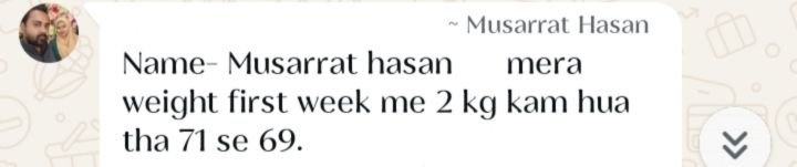 Real customer weight loss review from GharParSlim