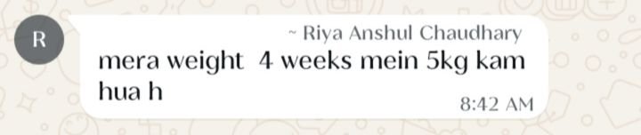 Real customer weight loss review from GharParSlim