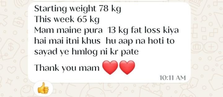 Real customer weight loss review from GharParSlim