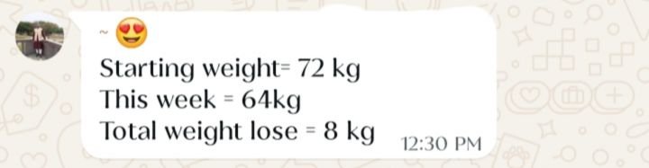 Real customer weight loss review from GharParSlim