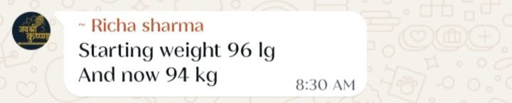 Real customer weight loss review from GharParSlim