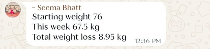 Real customer weight loss review from GharParSlim