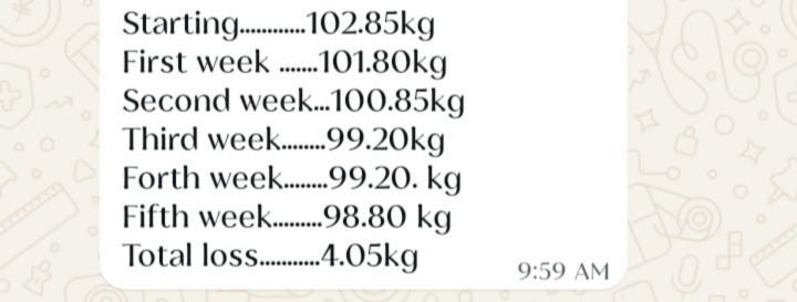 Real customer weight loss review from GharParSlim