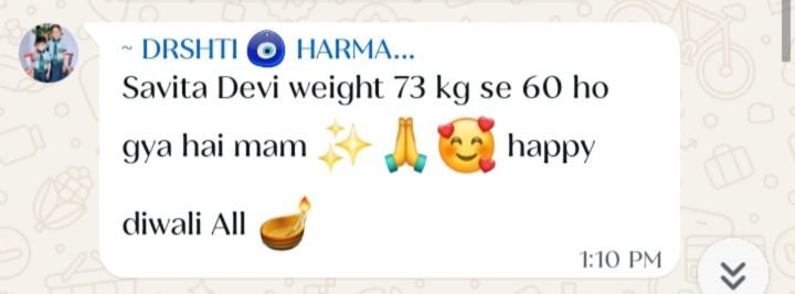 Real customer weight loss review from GharParSlim