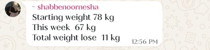 Real customer weight loss review from GharParSlim