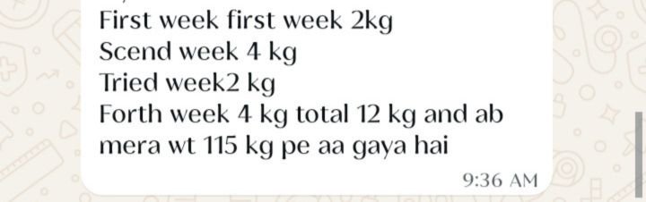 Real customer weight loss review from GharParSlim