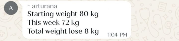 Real customer weight loss review from GharParSlim