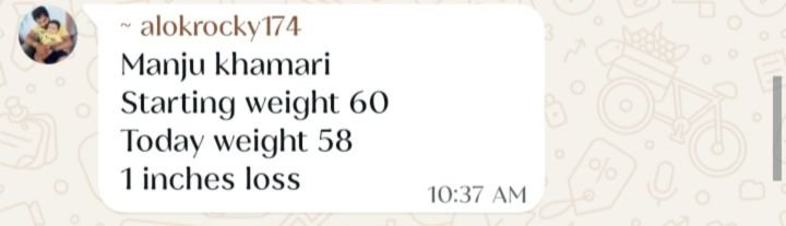 Real customer weight loss review from GharParSlim