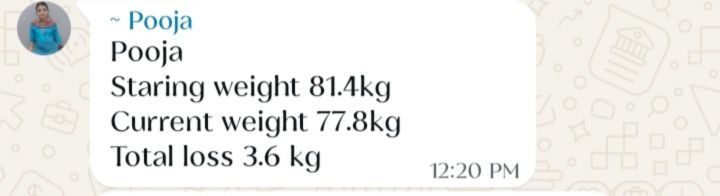 Real customer weight loss review from GharParSlim