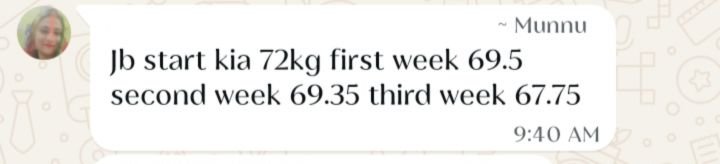 Real customer weight loss review from GharParSlim