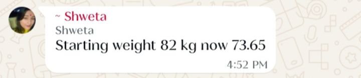 Real customer weight loss review from GharParSlim