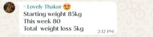 Real customer weight loss review from GharParSlim