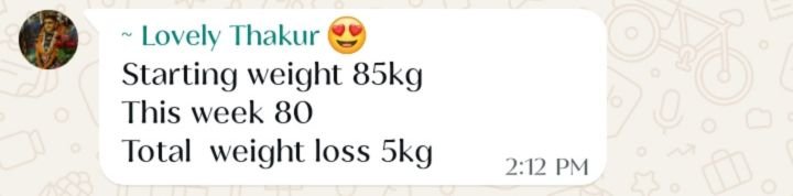 Real customer weight loss review from GharParSlim