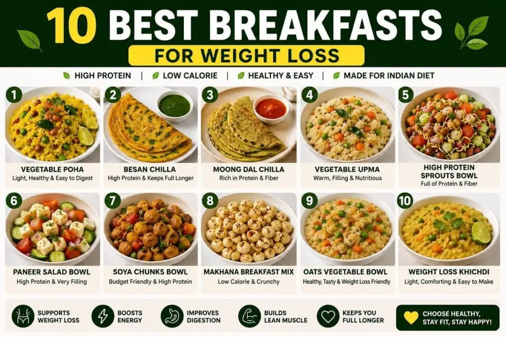 10 Best Healthy Breakfasts For Weight Loss in India